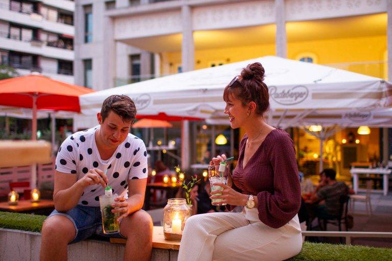 Biergarten Urban Kitchen Abends