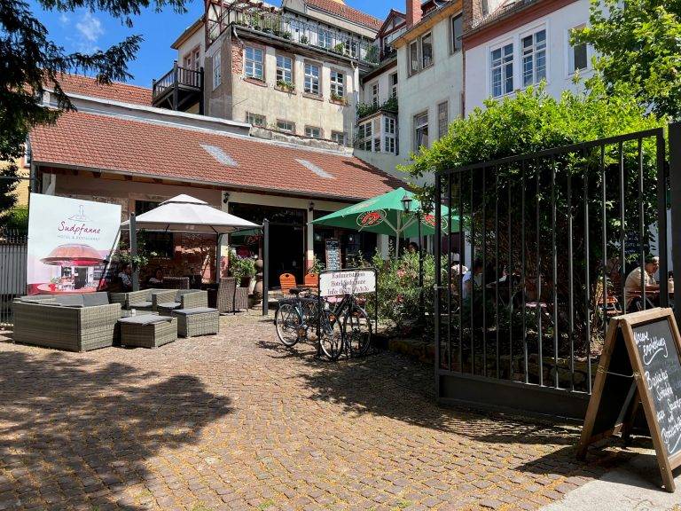 Heidelberg Altstadt Sudpfanne Biergarten
