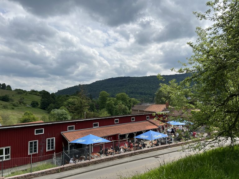 Blick von oben auf den Klosterhof