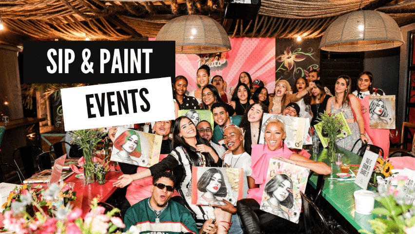 Sip and Paint events oder auch drink and paint events werden immer beliebter. Hier siehst du welche in der Nähe anstehen. 