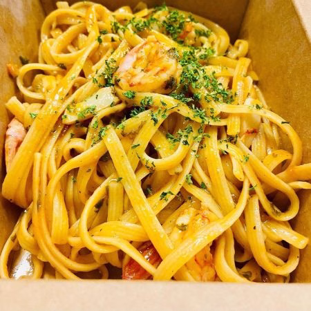 Linguine mit Gambas Restaurant Akademie