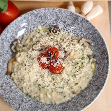 Waldpilz Risotto Italiener Bahnstadt