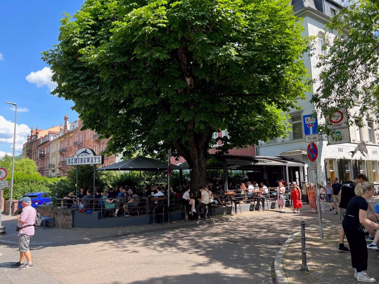 Hemingways Biergarten Heidelberg Altstadt