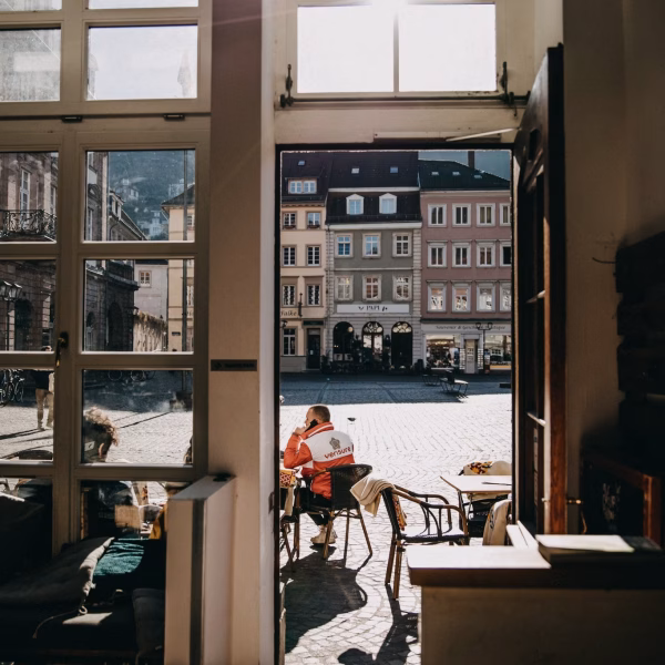 Blick auf den Marktplatz Heidelberg
