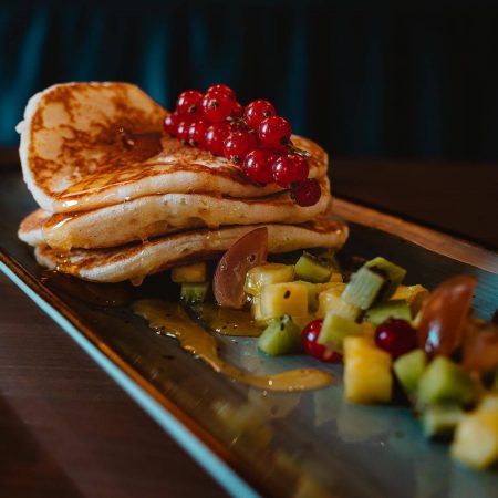 Schwarzer Wal Heidelberg vegane Pfannkuchen zum Frühstück