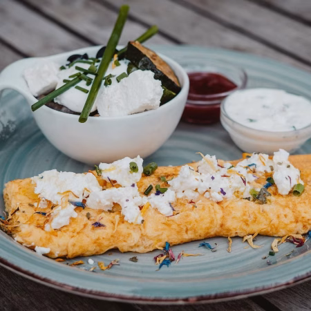 Scrumbled Egg zum Frühstück im Schwarzen wal