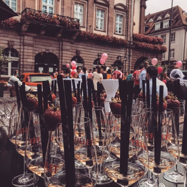 Sektempfang im ZKB für Hochzeiten in Heidelberg