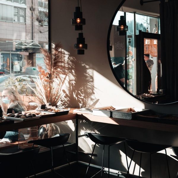 innen gemütlich das Café Fresko Heidelberg